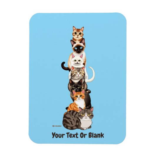Cat-Er-Pillar Felinturm Magnet (Vertikal)