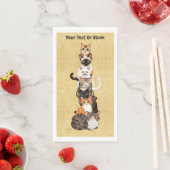 Cat-Er-Pillar Felinturm Serviette (Beispiel)