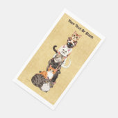 Cat-Er-Pillar Felinturm Serviette (Ecke)