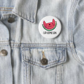 Cat-ermelon Funny Cat Watermelon Pun Button (Beispiel)