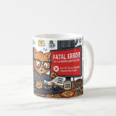 Cat.exe-Absturz-Debugging-Tasse Kaffeetasse (VorderseiteRechts)