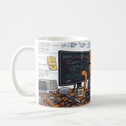 Cat.exe-Absturz-Debugging-Tasse Kaffeetasse (Links)