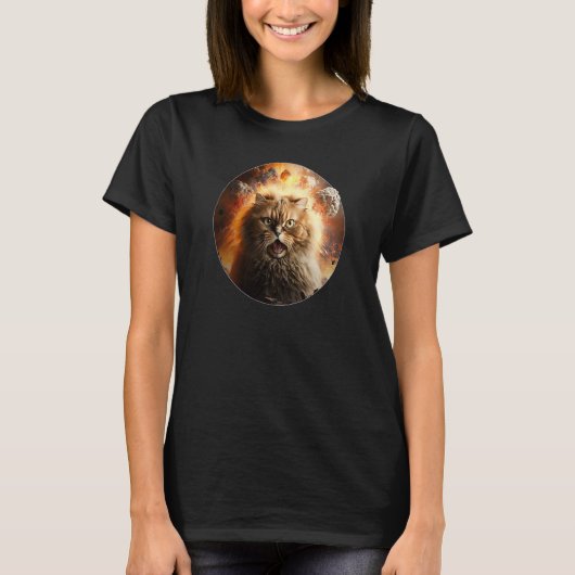 Cat Explosion Kitten Villain for of Cats Animals T-Shirt (Vorderseite)