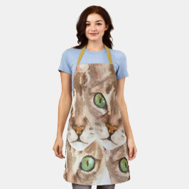 Cat Eye Design Schürze, Cat Family Cat Mama Gesche Schürze