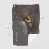 Cat Eye-Macro von Shirley Taylor Golfhandtuch (Insitu)