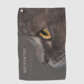 Cat Eye-Macro von Shirley Taylor Golfhandtuch (Vorderseite)