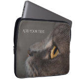 Cat Eye-Macro von Shirley Taylor Laptopschutzhülle (Vorne Rechts)