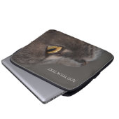 Cat Eye-Macro von Shirley Taylor Laptopschutzhülle (Vorne Knopf)