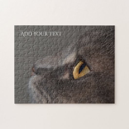 Cat Eye-Macro von Shirley Taylor Puzzle (Horizontal)