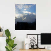 Cat Eyes Fluffy Clouds Poster (Heimbüro)