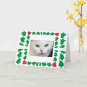 Cat Eyes Grußkarte Karte (Gelbe Blume)