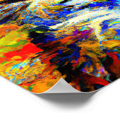 Cat Eyes No.1 im Stil von Leonid Afremov. Poster (Ecke)