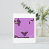 Cat Eyes Postkarte (Stehend Vorderseite)