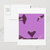 Cat Eyes Postkarte (Vorne/Hinten)