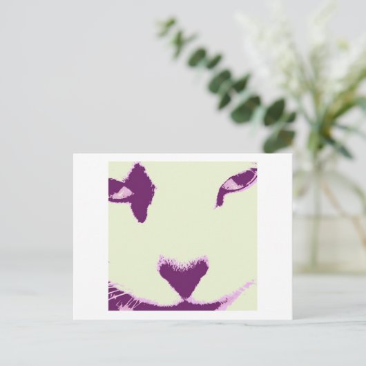 Cat Eyes Postkarte (Stehend Vorderseite)