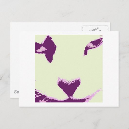 Cat Eyes Postkarte (Vorne/Hinten)