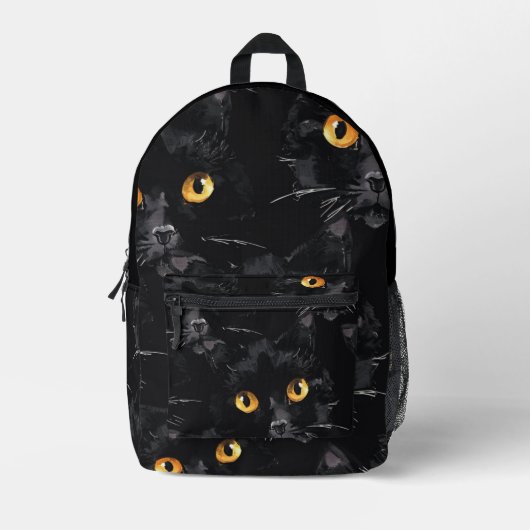Cat Eyes Watching Bedruckter Rucksack (Vorderseite)