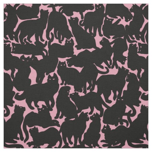 Cat Fabric Cat Lover Art Muster Stoffe (Muster)