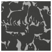 Cat Fabric Cat Lover Art Muster Stoffe (Nahaufnahme)