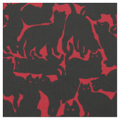 Cat Fabric Cat Lover Art Muster Stoffe (Nahaufnahme)