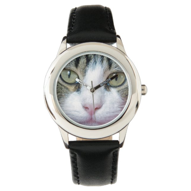 Cat Face Armbanduhr (Vorderseite)