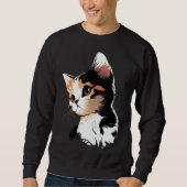 Cat Face Cat 1 Sweatshirt (Vorderseite)