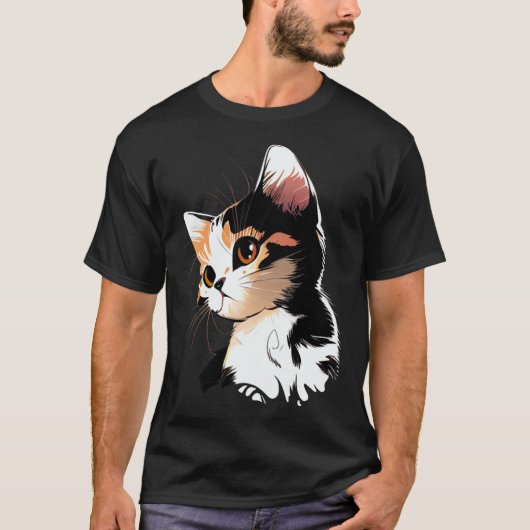 Cat Face Cat 1 T-Shirt (Vorderseite)