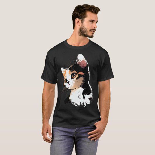 Cat Face  Cat  1 T-Shirt (Vorne ganz)