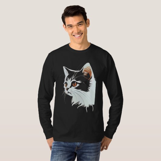 Cat Face  Cat  2 T-Shirt (Vorne ganz)