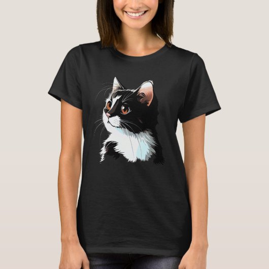 Cat Face  Cat T-Shirt (Vorderseite)