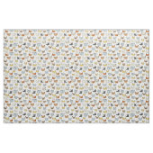 Cat Face Doodle Muster Stoff (Fat Quarter (45,7 x 55,9 cm))