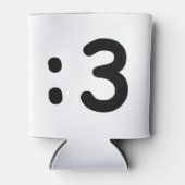 Cat Face Emoticon:3 Dosenkühler (Vorderseite)