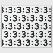 Cat Face Emoticon:3 Geschenkpapier (Flach)