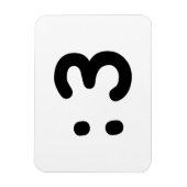 Cat Face Emoticon:3 Magnet (Vertikal)