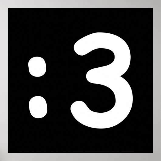 Cat Face Emoticon:3 Poster (Vorne)