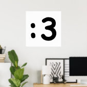 Cat Face Emoticon:3 Poster (Heimbüro)