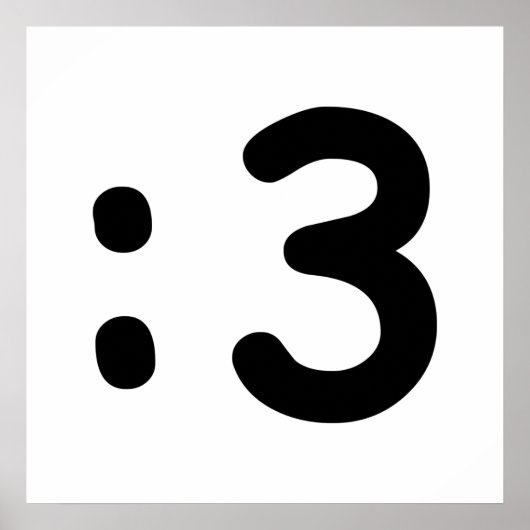 Cat Face Emoticon:3 Poster (Vorne)