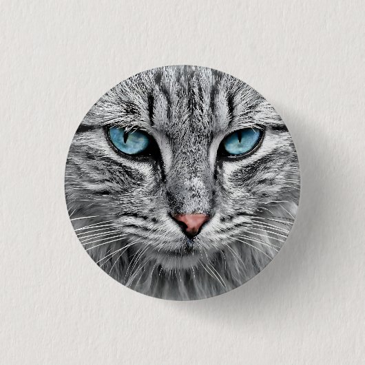 Cat Face Fraktal Design-10682 Button (Vorderseite)