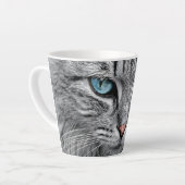 Cat Face Fraktal Design-10682 Milchtasse (Linke Ecke)