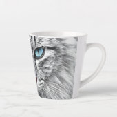 Cat Face Fraktal Design-10682 Milchtasse (Rechts)