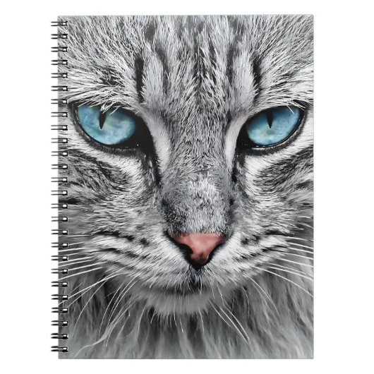 Cat Face Fraktal Design-10682 Notizblock (Vorderseite)