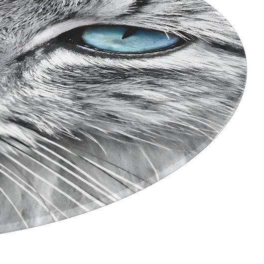 Cat Face Fraktal Design-10682 Schneidebrett (Ecke)