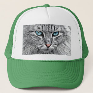Cat Face Fraktal Design-10682 Truckerkappe