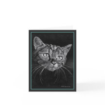 Cat Face Gezeichnet von Mark Edward Westerfield