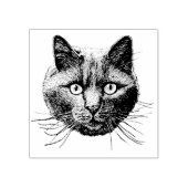 Cat Face Gummistempel (Prägung)