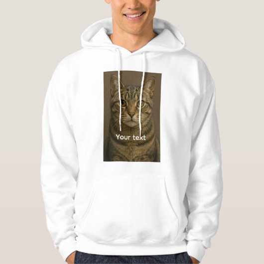 Cat Face Hoodie mit benutzerdefiniertem Text - Car (Vorderseite)