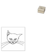 Cat face Illustration Art Briefmarke Gummistempel (Stempel)