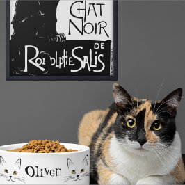 Cat Face Individuelle Name Napf