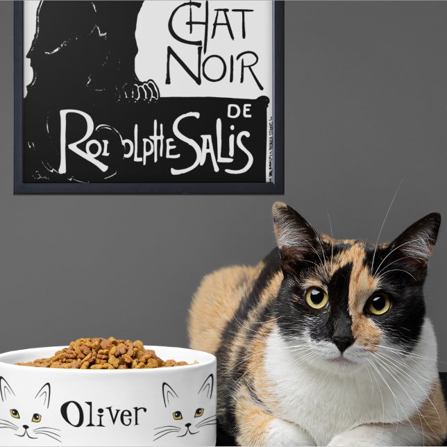 Cat Face Individuelle Name Napf (Von Creator hochgeladen)