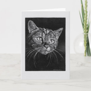 Cat Face leere Karte. Karte